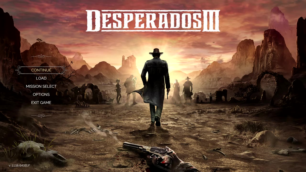 Visual reference from Desperados 3 Let's Play Gameplay Walkthrough Pt 1 Prologue & Byers Pass [1440p w/ Commentary] at 0:41-0:55