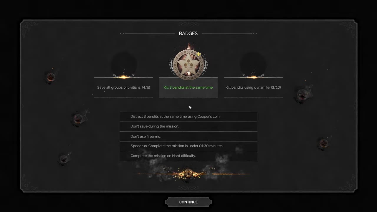 Visual reference from Desperados 3 Let's Play Gameplay Walkthrough Pt 1 Prologue & Byers Pass [1440p w/ Commentary] at 40:56-41:48