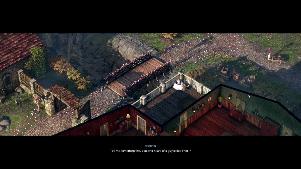 Visual reference from Desperados 3 Let's Play Gameplay Walkthrough Pt 3 Higgins' Estate [1440p w/ Commentary] at 18:15-19:15