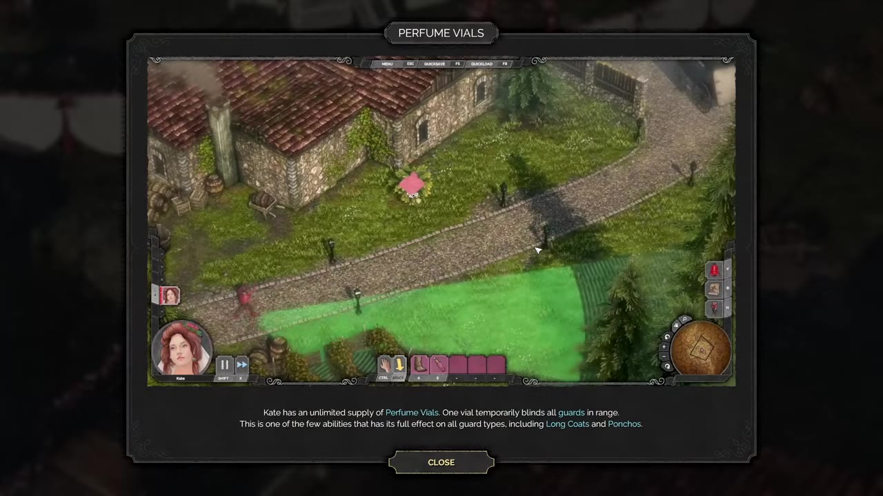Visual reference from Desperados 3 Let's Play Gameplay Walkthrough Pt 3 Higgins' Estate [1440p w/ Commentary] at 4:42-4:50