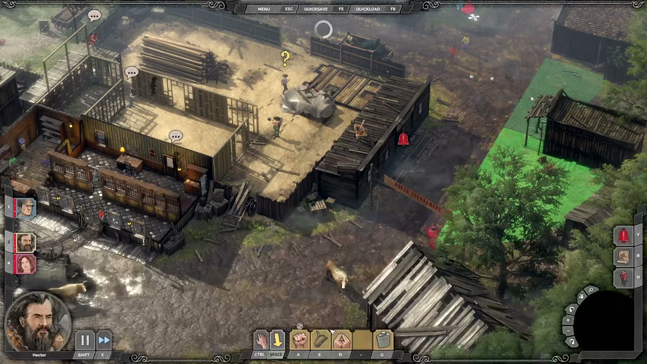 Visual reference from Desperados 3 Let's Play Gameplay Walkthrough Pt 6 Closing In On New Orleans [1440p w/ Commentary] at 46:21-47:02