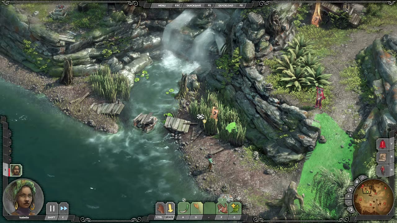 Visual reference from Desperados 3 Let's Play Gameplay Walkthrough Pt 7 Louisiana Voodoo [1440p w/ Commentary] at 4:52-5:06