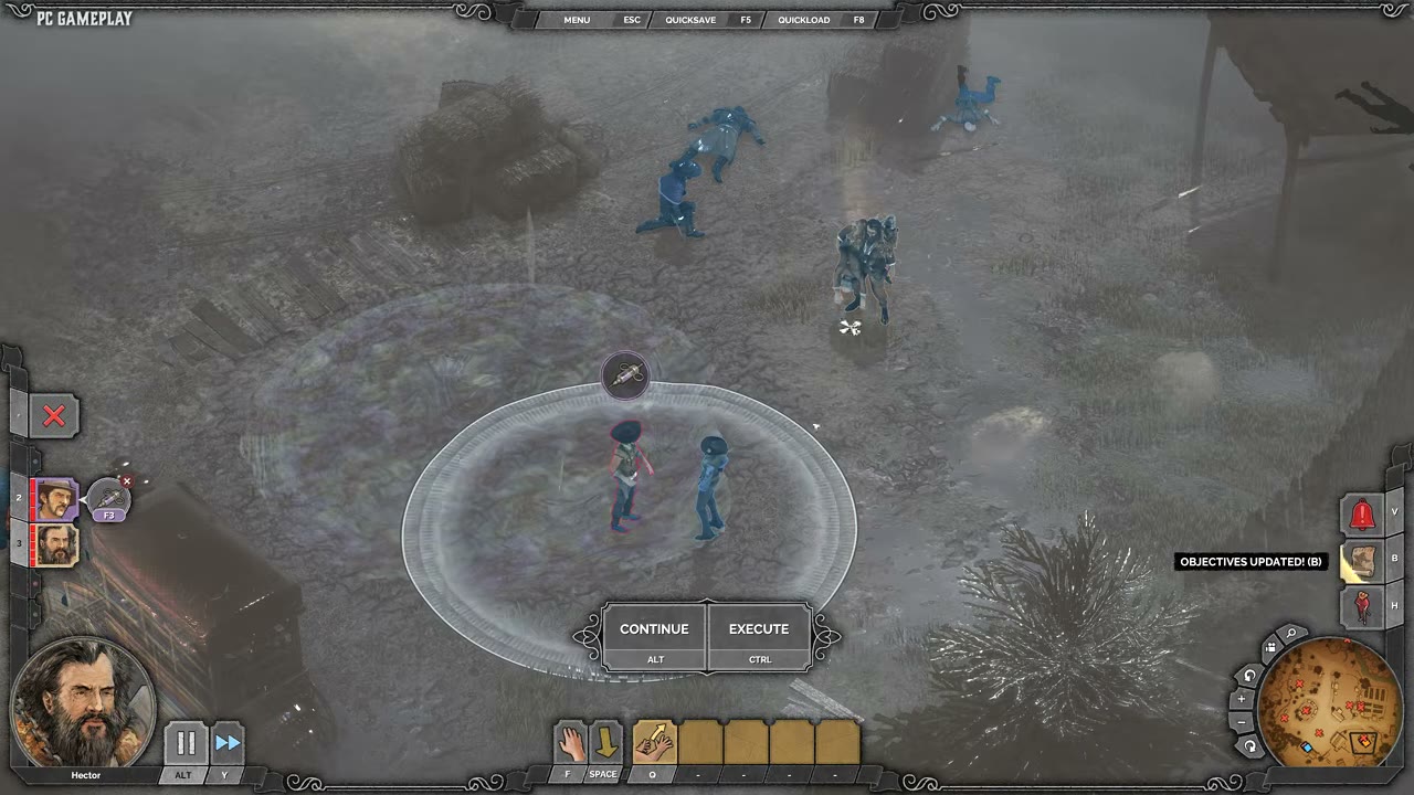Visual reference from DESPERADOS III - Know THESE Important Tips Before Playing at 5:55-6:29