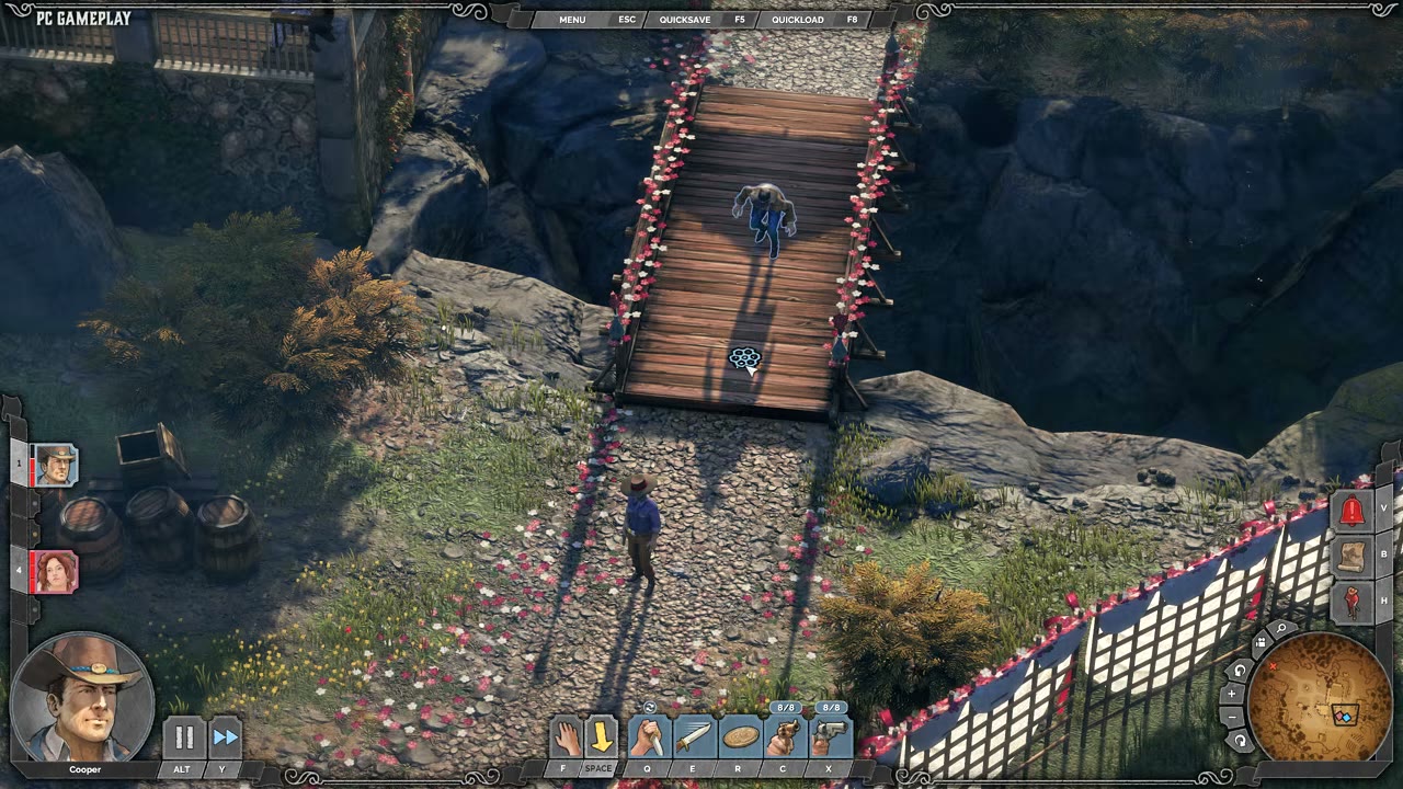 Visual reference from DESPERADOS III - Know THESE Important Tips Before Playing at 7:52-8:50