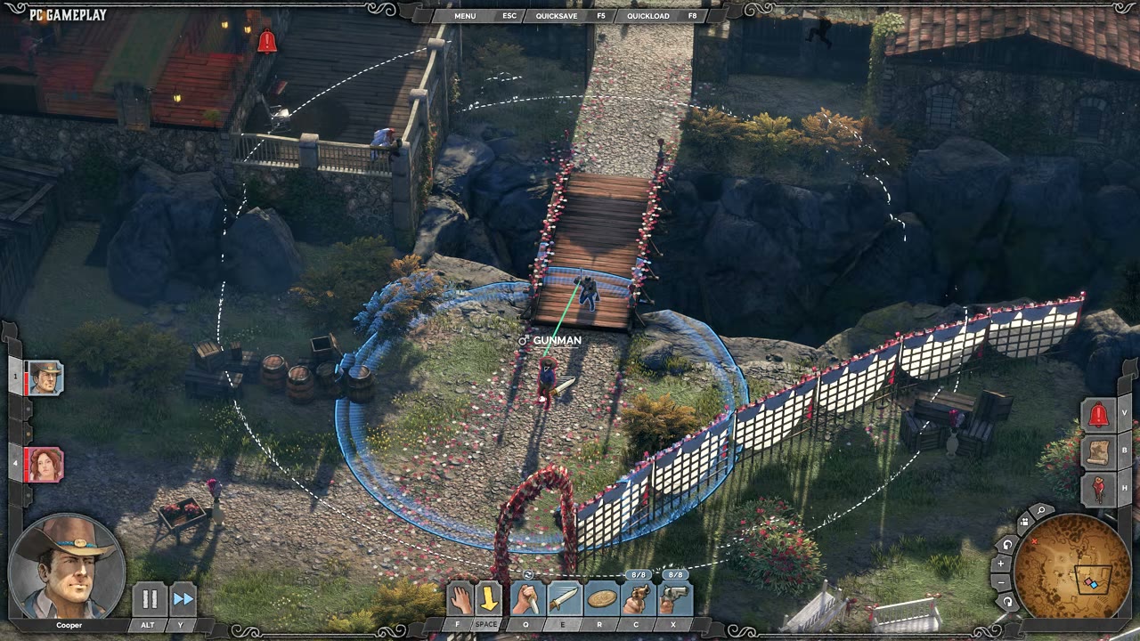 Visual reference from DESPERADOS III - Know THESE Important Tips Before Playing at 8:10-8:25