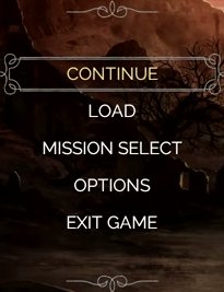 Tight crop of the main menu navigation stack