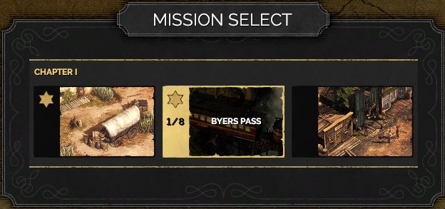 Close crop of the Mission Select left mission information panel