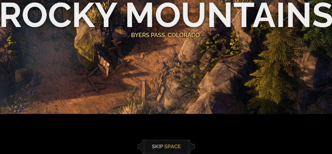 Cropped Stage Intro Title Card with location title and Skip prompt