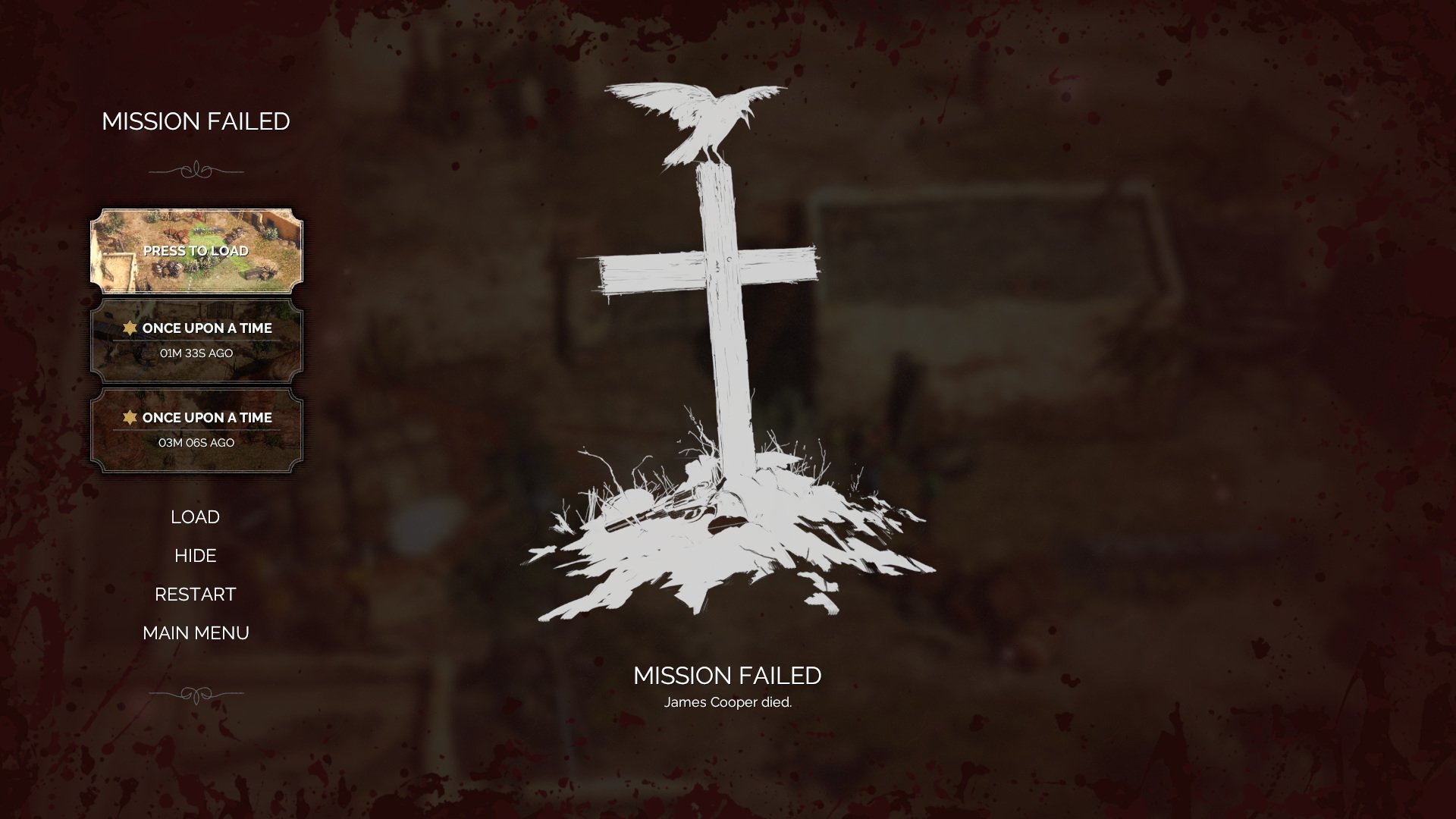 Mission Failed Recovery Screen preview