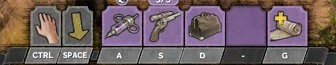 Tight crop of McCoy's action bar showing ability icons, hotkeys, and a resource counter