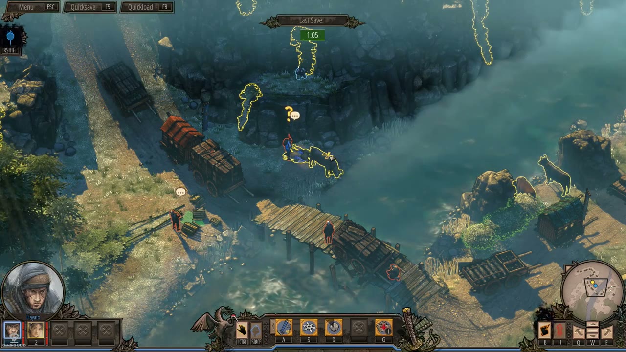Visual reference from Nakasendo Road Mission 2 - Shadow Tactics-Blades of The Shogun (Hardcore) at 16:09-16:11