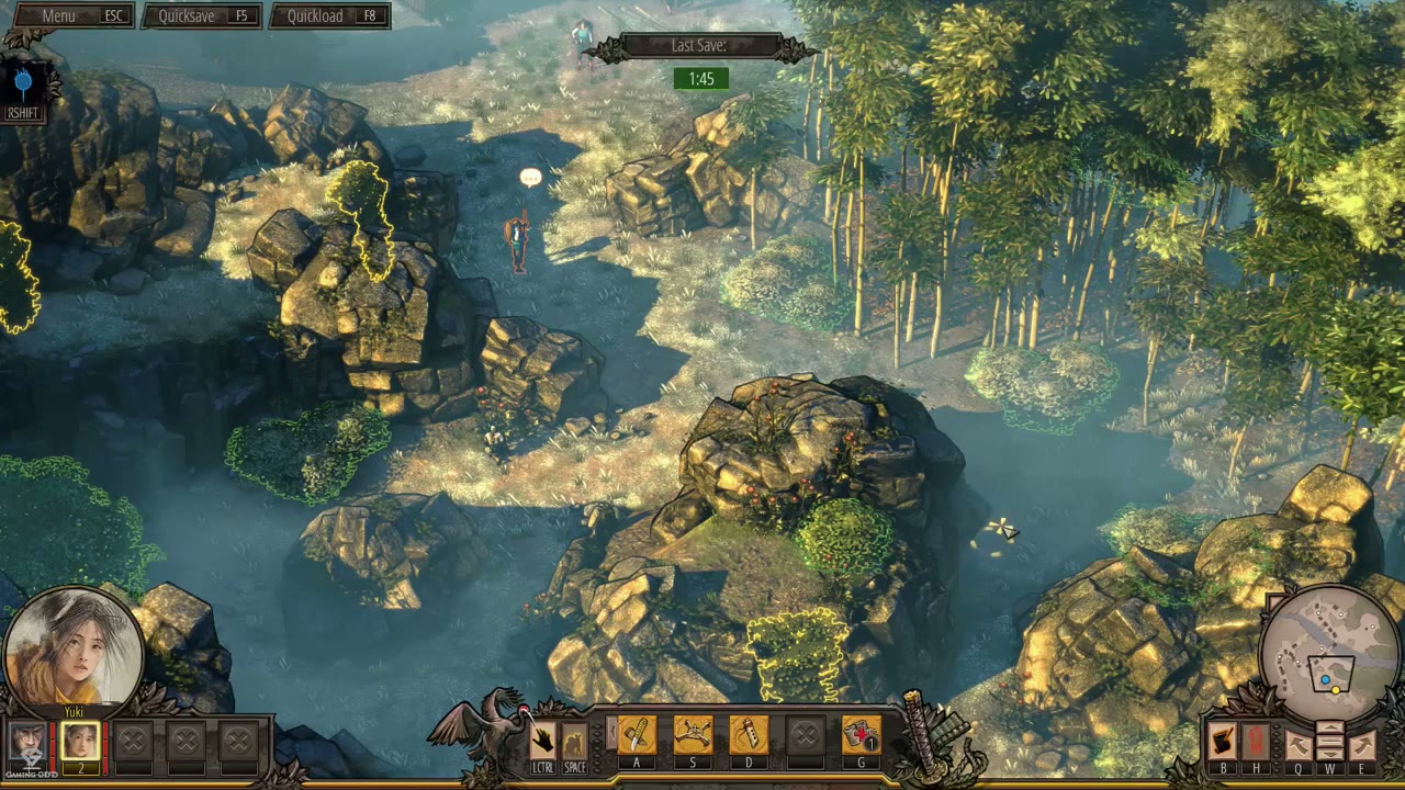 Visual reference from Nakasendo Road Mission 2 - Shadow Tactics-Blades of The Shogun (Hardcore) at 9:40-15:30