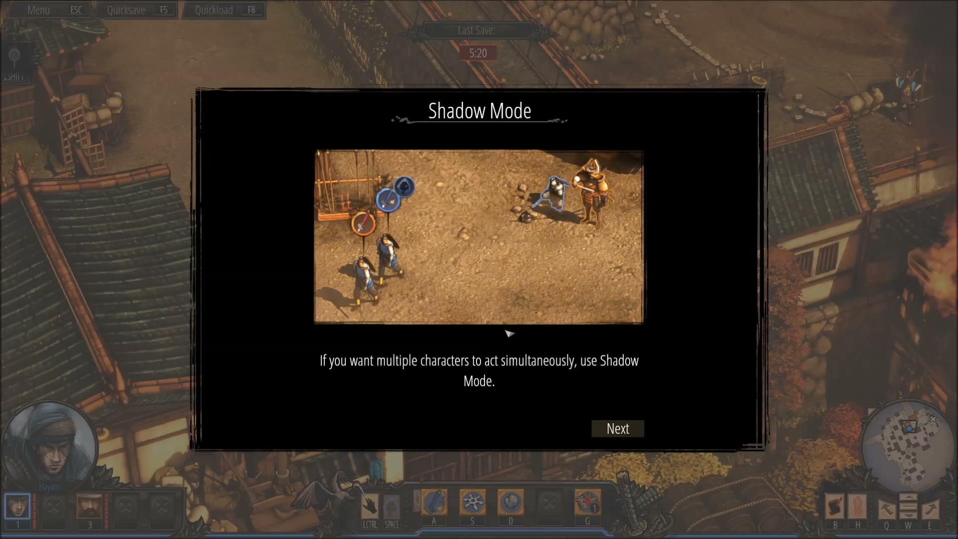 Visual reference from Let's Play Shadow Tactics Blades Of The Shogun - Ep. 1 - Silent Gameplay & Death! at 29:46-29:57