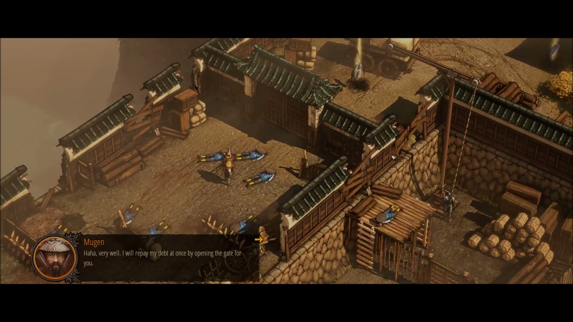 Visual reference from Let's Play Shadow Tactics Blades Of The Shogun - Ep. 1 - Silent Gameplay & Death! at 14:30-18:20