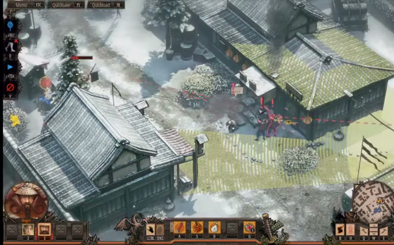 Visual reference from Shadow Tactics Blades of the Shogun PC Gameplay Imai Town at 52:25-52:37
