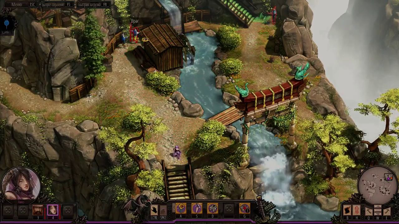 Visual reference from Прохождение Shadow Tactics: Blades of the Shogun 3 - Гора Цуру Убийство господина Ябу[Профессионал] at 1:44:36-1:44:38