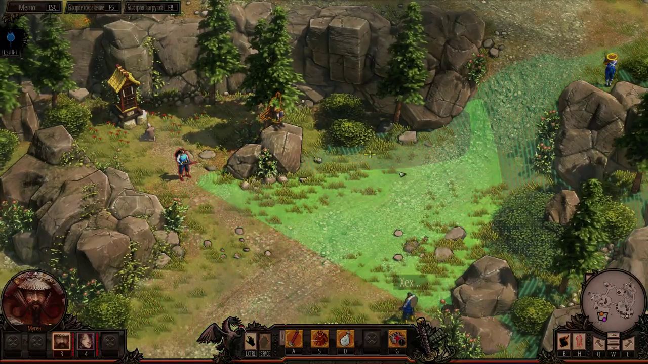 Visual reference from Прохождение Shadow Tactics: Blades of the Shogun 3 - Гора Цуру Убийство господина Ябу[Профессионал] at 26:10-26:25