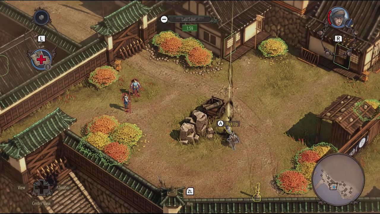 Visual reference from Shadow Tactics: Blades of the Shogun Review – Is This the Best Version Yet? at 3:20-3:50