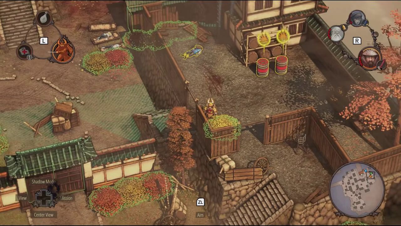 Visual reference from Shadow Tactics: Blades of the Shogun Review – Is This the Best Version Yet? at 4:56-5:20