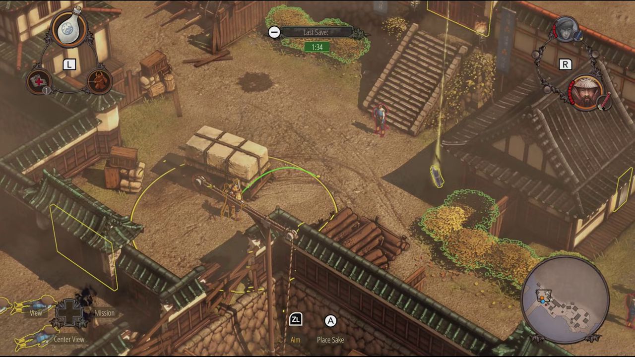 Visual reference from Shadow Tactics: Blades of the Shogun Review – Is This the Best Version Yet? at 4:15-4:26