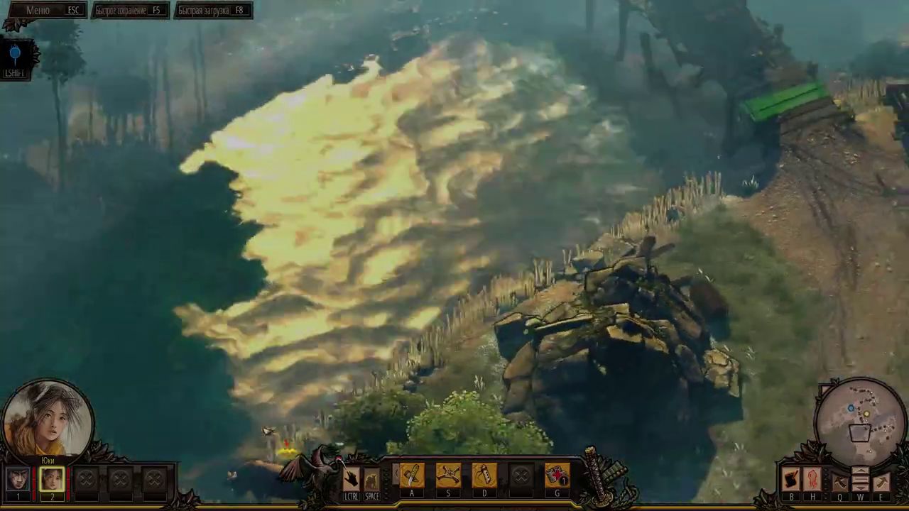 Visual reference from Прохождение Shadow Tactics: Blades of the Shogun 1 - Осада Осаки Тракт Накасено [Профессионал] at 2:48:30-2:48:36
