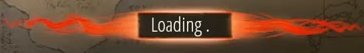 Loading bar with Loading text and red animated progress indicator