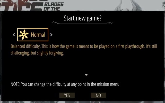 Start new game dialog with Normal difficulty selected and Yes/No confirmation buttons