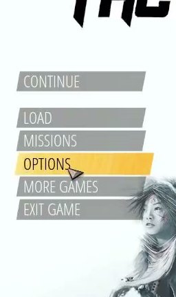 Options category list with Gameplay selected