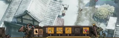 Yuki's ability command bar showing character-specific ability slots and Shadow Mode hotkey