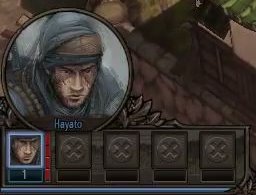 Left character portrait panel with circular portrait and numbered selection slots