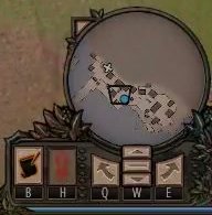 Right minimap panel in circular ornate frame with utility buttons